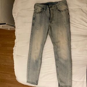 Relaxed slim light wash jeans